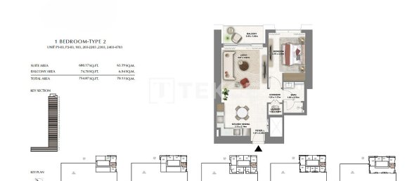 2 chambres appartement à vendre à Dubai, UAE № 111807 12