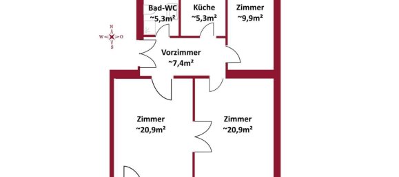 3 rooms Apartment in Dobling, Austria No. 176890 14