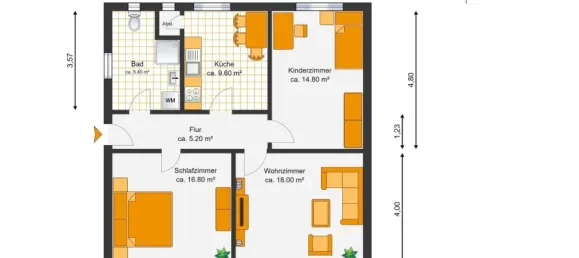 2 chambres Appartement à Vorpommern-Rugen, Germany No. 162360 12