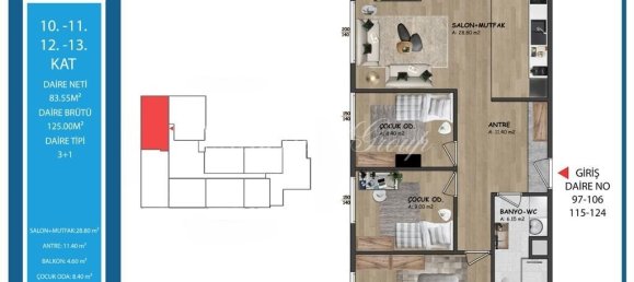 Apartment 1+1 in Istanbul, Turkey No. 28935 4