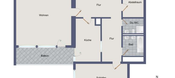 2-Zimmer Wohnung in Stuttgart, Germany, Nr. 41844 5