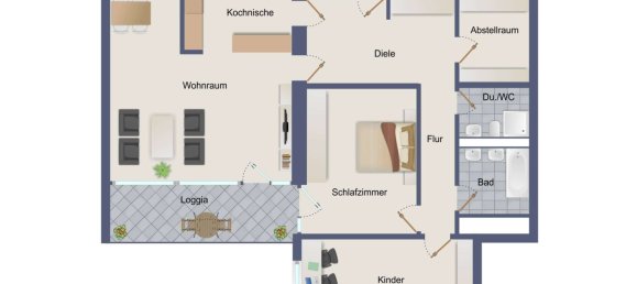 2-Zimmer Wohnung in Stuttgart, Germany, Nr. 41844 15