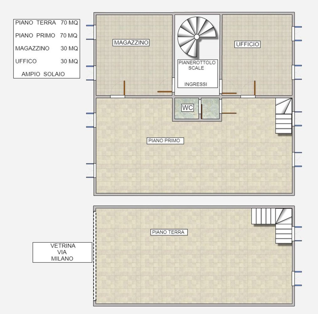 2 rooms Commercial property in Como, Italy No. 126041