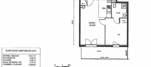 Apartamento de 1 dormitorio en Saint-Quentin, France No. 332011 10