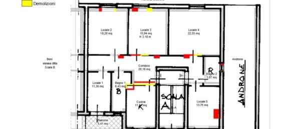 4 rooms Apartment in San Giuseppe Vesuviano, Italy No. 224716 20