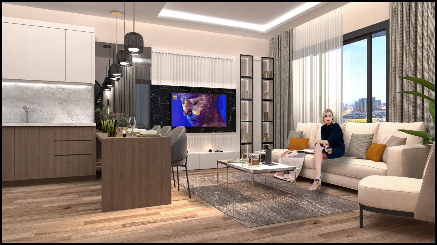 2 bedrooms Apartment in Mersin, Turkey No. 15887