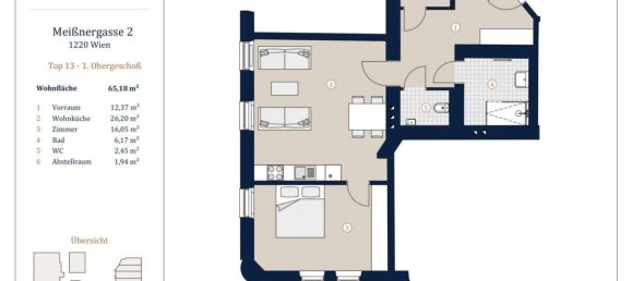 2 rooms Apartment in Vienna, Austria No. 143503 17