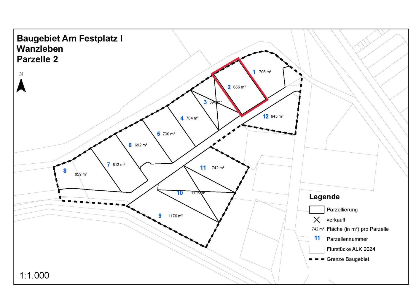 703m² Land in Borde, Germany No. 145844