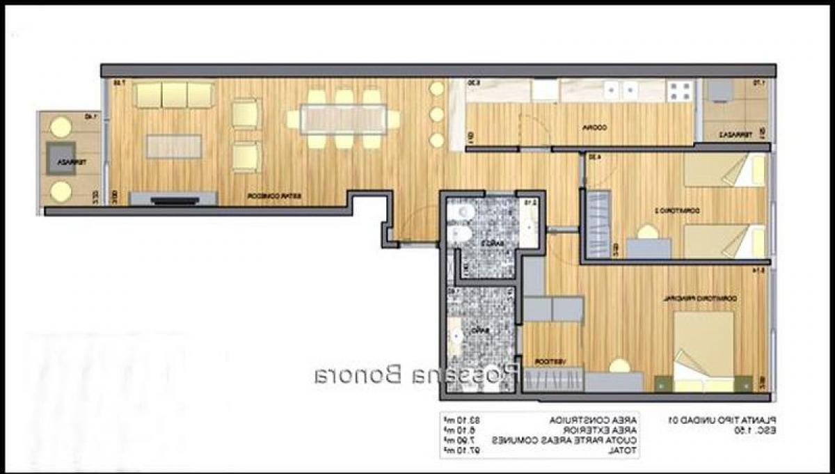 2 bedrooms Apartment in Montevideo, Uruguay No. 10852