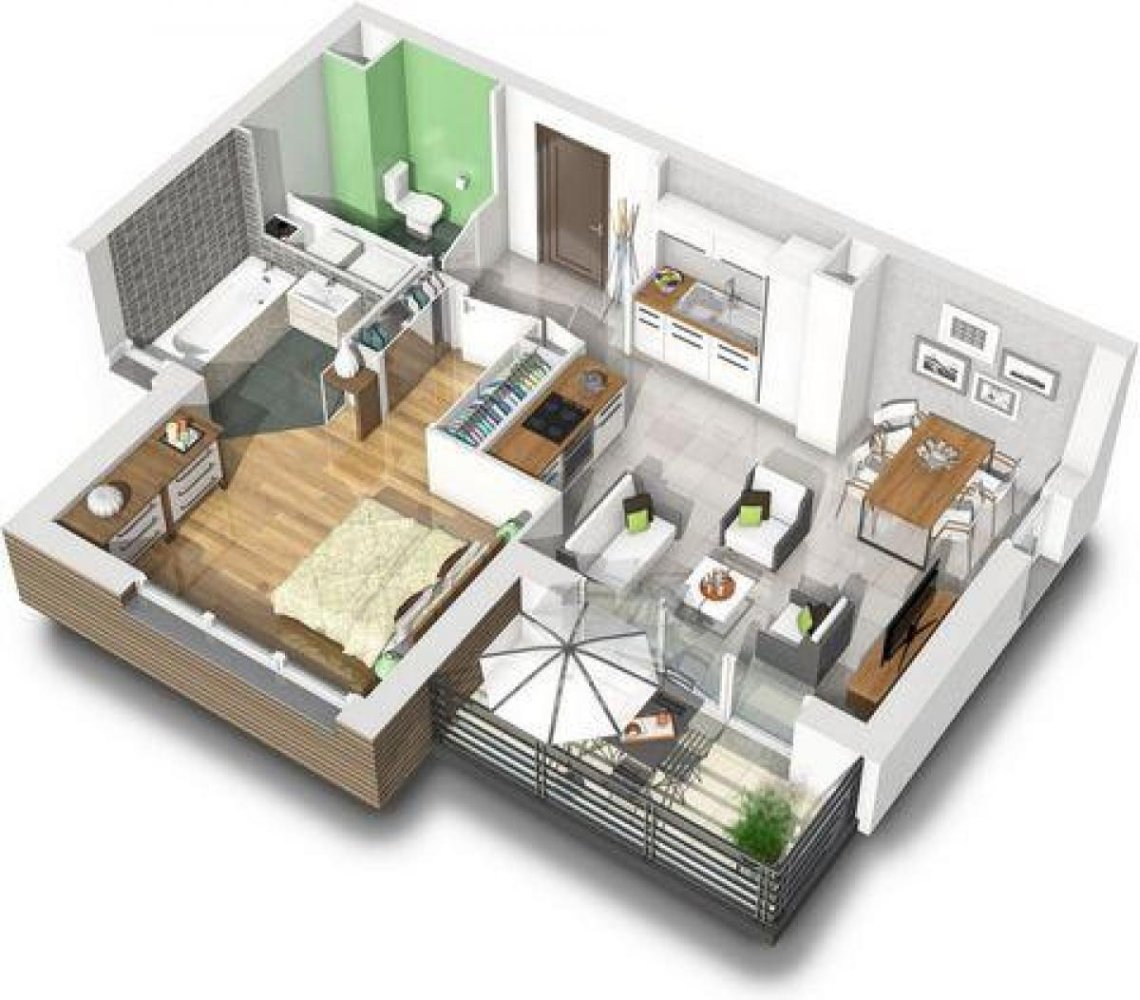 Studio-Eigentumswohnung in Meximieux, France, Nr. 23260