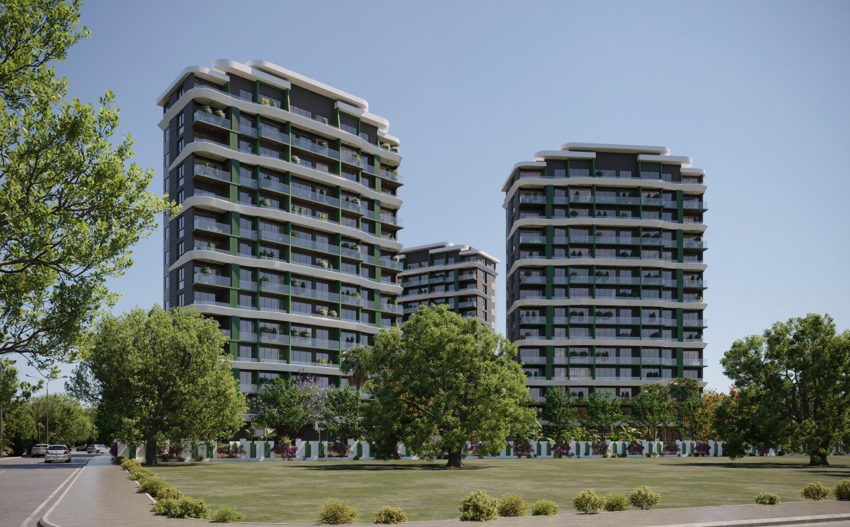 شقة 2+1 في Mersin, Turkey رقم 15421