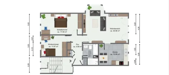 3 rooms Apartment in Rhein-Sieg, Germany No. 123233 35