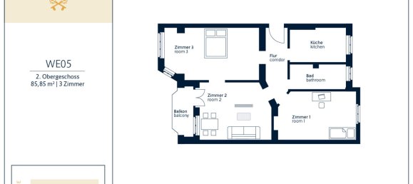 Apartamento de 6 habitaciónes en Friedenau, Germany No. 70106 27