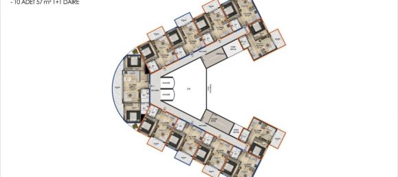 2 rooms Apartment in Alanya, Turkey No. 17647 13