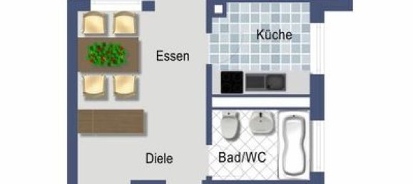 2-Zimmer Wohnung in Frankfurt am Main, Germany, Nr. 37171 2