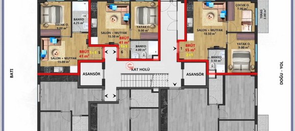 شقة 1+1 في Antalya, Turkey رقم 31424 7