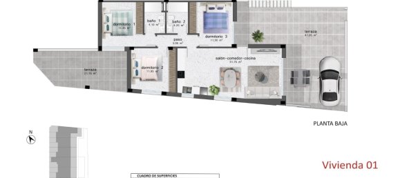 3 bedrooms Bungalow in Pilar de la Horadada, Spain No. 287526 3