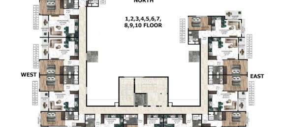 Penthouse 1+1 in Mahmutlar, Turkey, Nr. 1615 26
