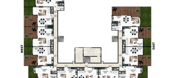 Penthouse 1+1 in Mahmutlar, Turkey, Nr. 1615 25