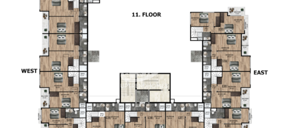Penthouse 1+1 in Mahmutlar, Turkey, Nr. 1615 27