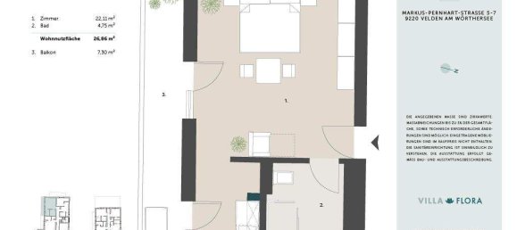 Studio in Velden am Wörther See, Austria, Nr. 97210 3