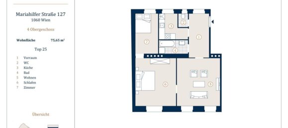 3 rooms Apartment in Mariahilf, Austria No. 127241 13