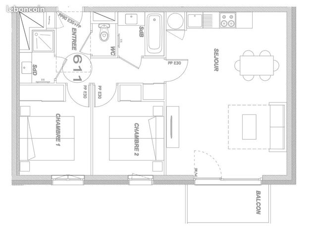 3 rooms Apartment in Beaufort, France No. 304466