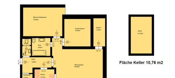 Квартира с 2 спальнями в Нюрнберг, Германия № 144280 19