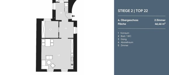 2 rooms Apartment in Neubau, Austria No. 151610 15