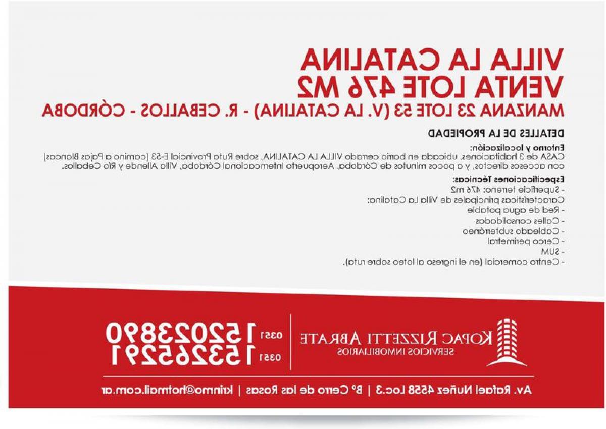  Land in Cordoba, Argentina No. 50212