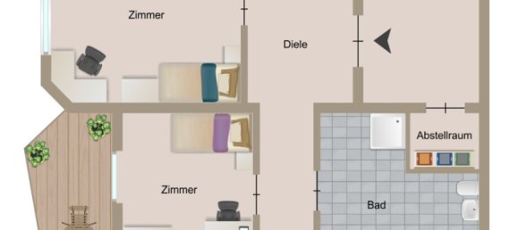 4غرفة شقة في Lorrach, Germany رقم 52269 12