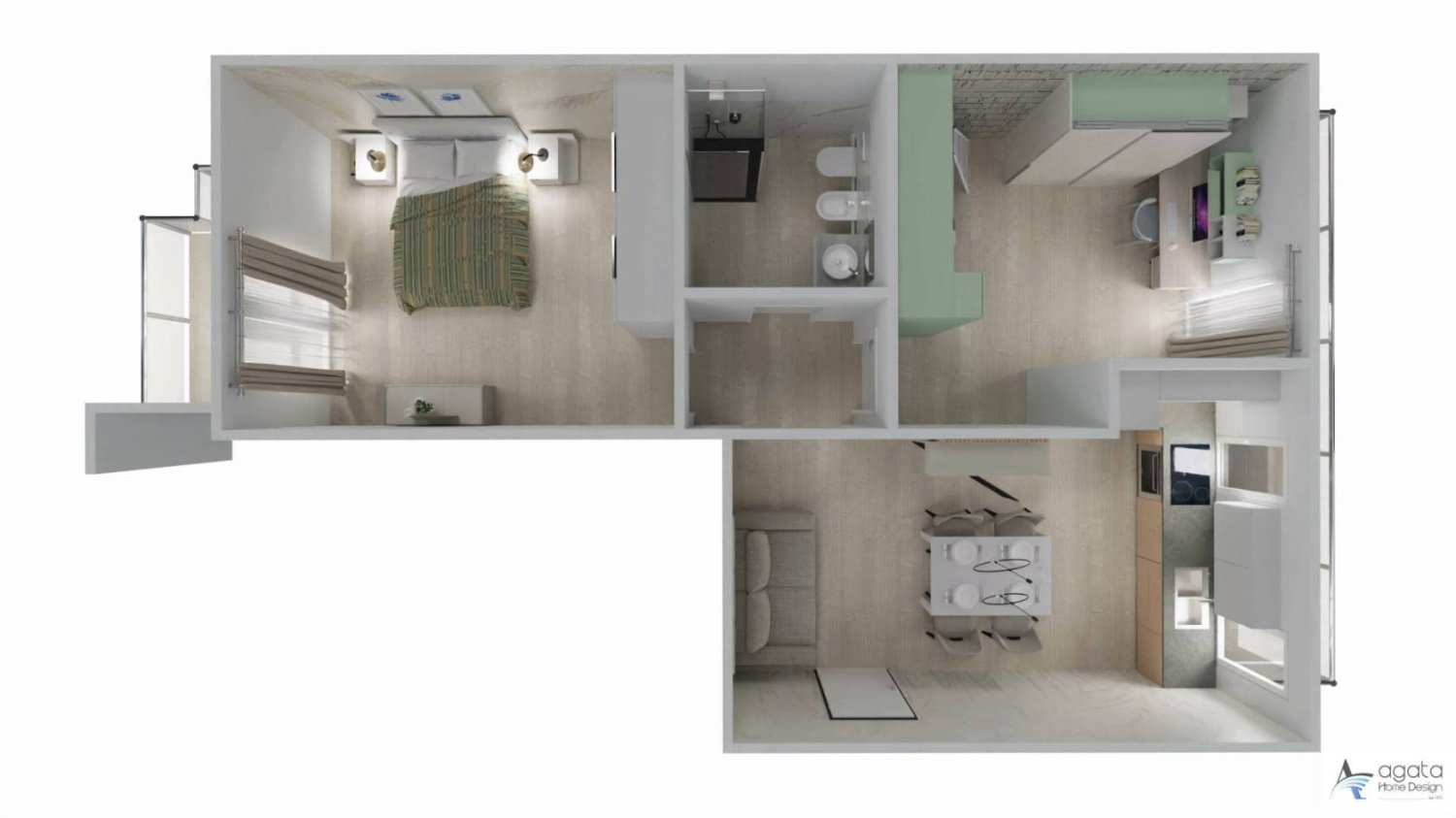 2 bedrooms Apartment in Turin, Italy No. 304268