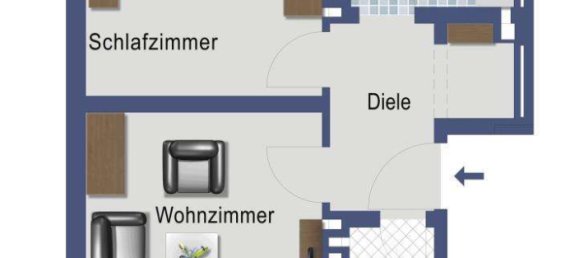 2-Zimmer Wohnung in Düsseldorf, Germany, Nr. 10839 4