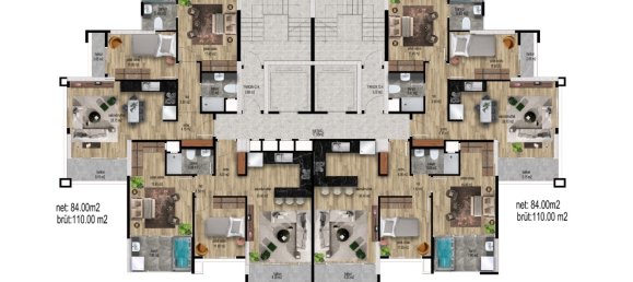 3 rooms Apartment in Tomuk, Turkey No. 12890 4