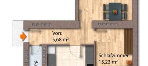 2غرفة شقة في Linz, Austria رقم 185500 16
