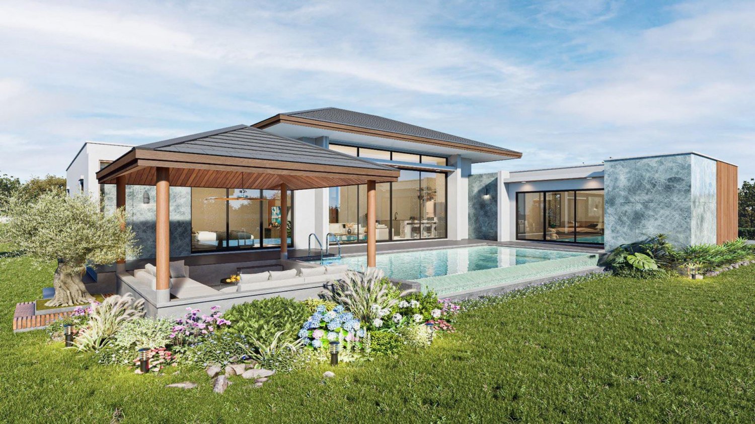 Villa T3 em Mandala Villa by Baan Khunyaphat Residences, Phuket, Thailand N.º 32149