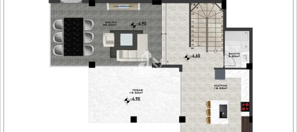 Villa 3+1 in Kargicak, Turkey No. 4635 19