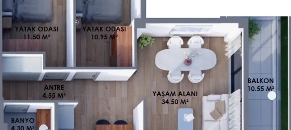 Apartamento de 2+1 en Aksu, Turkey No. 33070 6