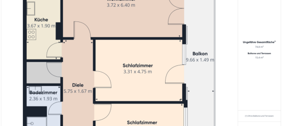 3-salle Appartement à Ansfelden, Austria No. 130801 22