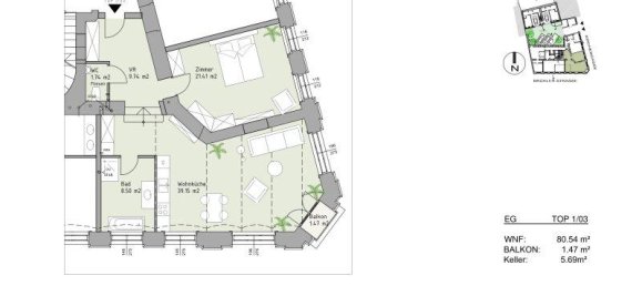 Escritório de 2 divisões em Modling, Austria N.º 180314 12