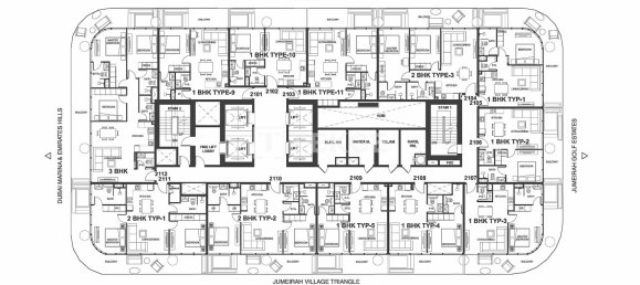 Apartamento T3 em Jumeirah Village Triangle, UAE N.º 188849 2