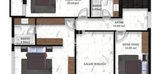 فيلا 4+1 في Kargicak, Turkey رقم 3858 25