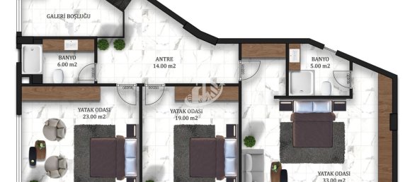 فيلا 4+1 في Kargicak, Turkey رقم 3858 27