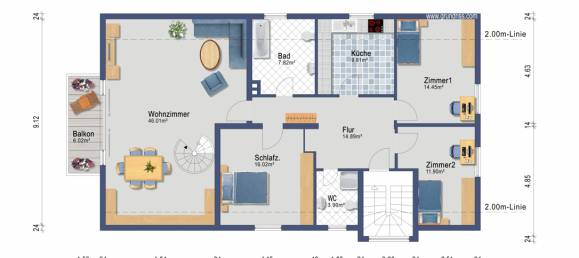 4 Schlafzimmer Doppelhaus in Frankfurt am Main, Germany, Nr. 369472 29