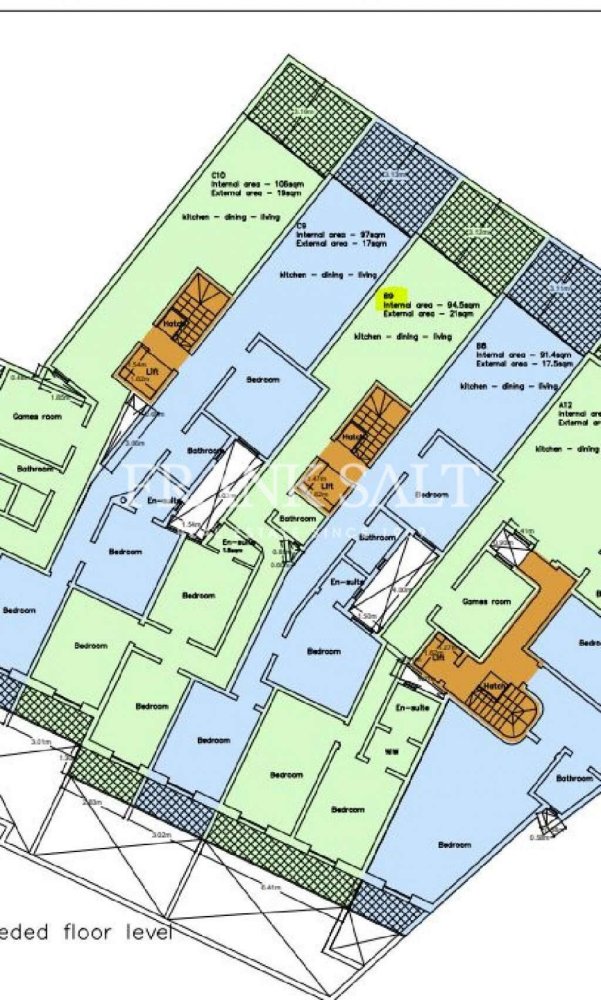 3 chambres Penthouse à Xewkija, Malta No. 971