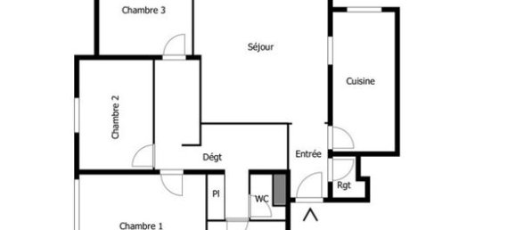 3 غرف نوم شقة في Tremblay-en-France, France رقم 360115 10