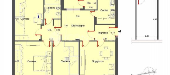 Квартира с 4 комнатами в Бари, Италия № 23695 2