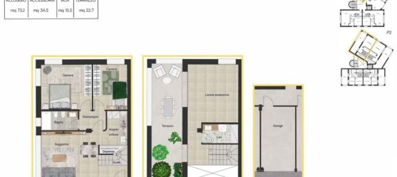 3-salle Appartement à Pesaro, Italy No. 222971 3