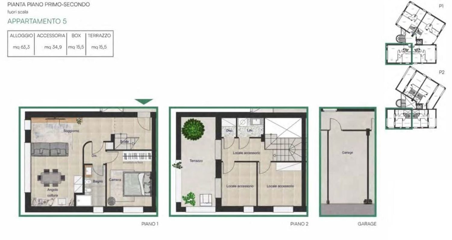 3-salle Appartement à Pesaro, Italy No. 222971