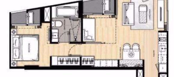 شقة 1 غرف نوم  في Watthana, Thailand رقم 5022 5